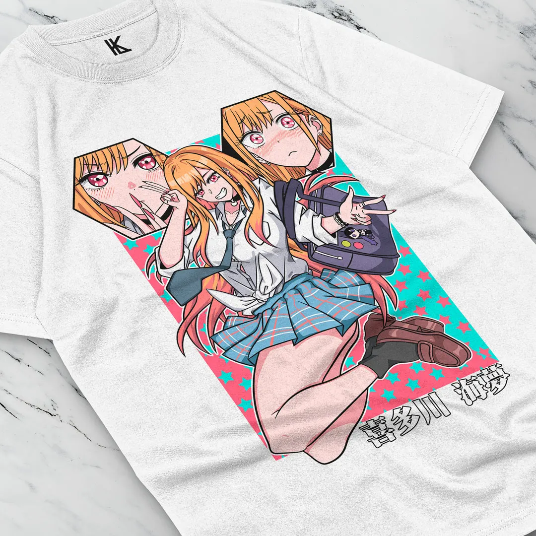 My Dress Up Darling Tshirt Marin Kitagawa Shirt Wakana Gojo T-Shirt Anime Tee cotton all size