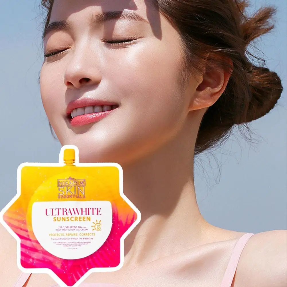 

1/3/5Pcs SPF50+ For Hikari Whitening Sunscreen Cream Moisturizing Nourishing Refreshing Sunscreen Long-lasting Sun Protection
