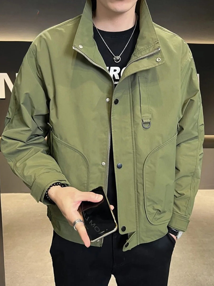 

Мужская камуфляжная куртка Pierre Cardin, весенне-осенняя повседневная рабочая одежда, ветрозащитное длинное пальто на молнии с подкладкой Fce