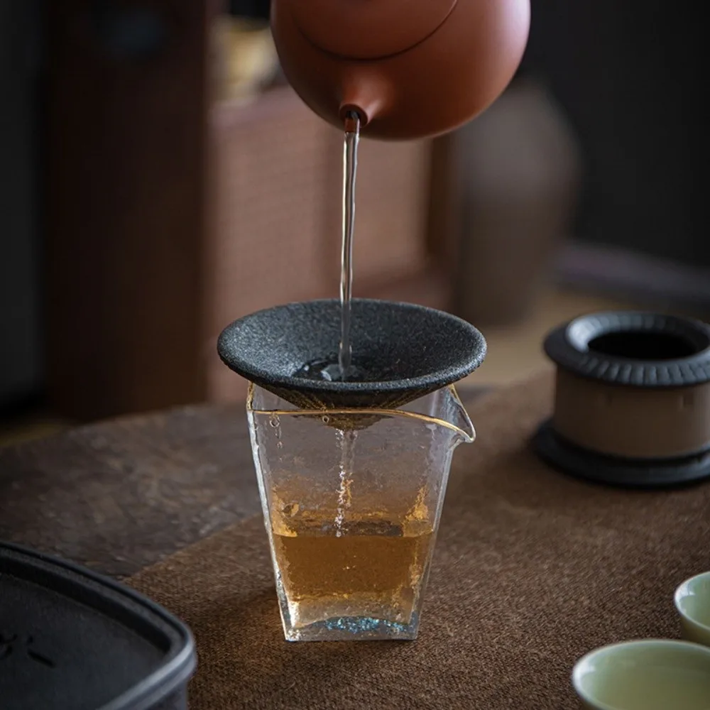 Teas Ceremony Hakka Tulou Tea Strainer Reusable Portable Microporous Ceramic Coffee Filter Non-Porous