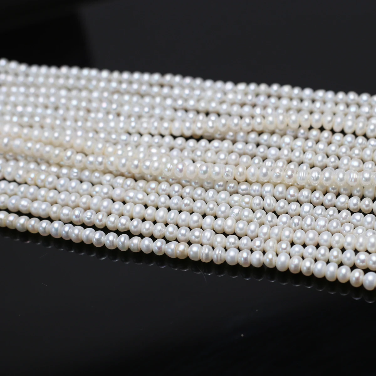 

4-5mm AA Natural Freshwater Pearl Small Round White Isolated Loose Bead Jewelry Make DIY Necklace Bracelet Women Gift Women