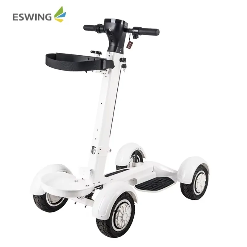 

Powerful Motorized 4-Wheel Electric Golf Cart Good Performance Folding Design for Easier Use