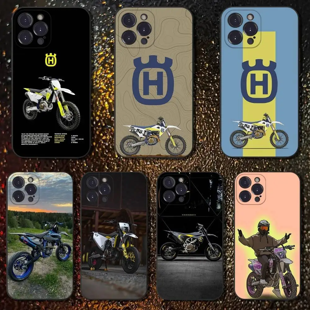 

H-husqvarnaES Phone Case For iPhone 17,16,15,14,13,12,11,Plus,Pro Max,XS,X,XR,SE,Mini,6,7,Soft Silicone Black Cover