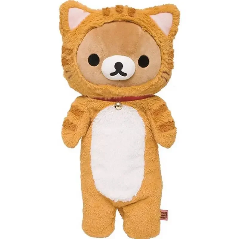 Rilakkuma Kawaii Plushies 40cm Japanese Original Cute Animal Bear Cosplay Cat Brother And Sister Plush Doll Pillow Doll