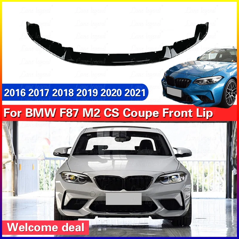 For BMW F87 M2 CS Coupe 2016 2017 2018 2019 2020 2021 Front Bumper Splitter Lip Car Diffuser Spoiler Lip Bumper Guard protector