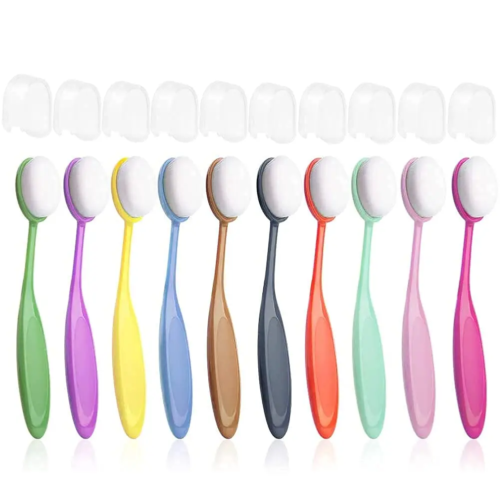 10 unids/set de brochas de maquillaje para mezclar contorno, colores lisos, fabricación de tarjetas, pintura, dibujo, artesanía, juego de brochas