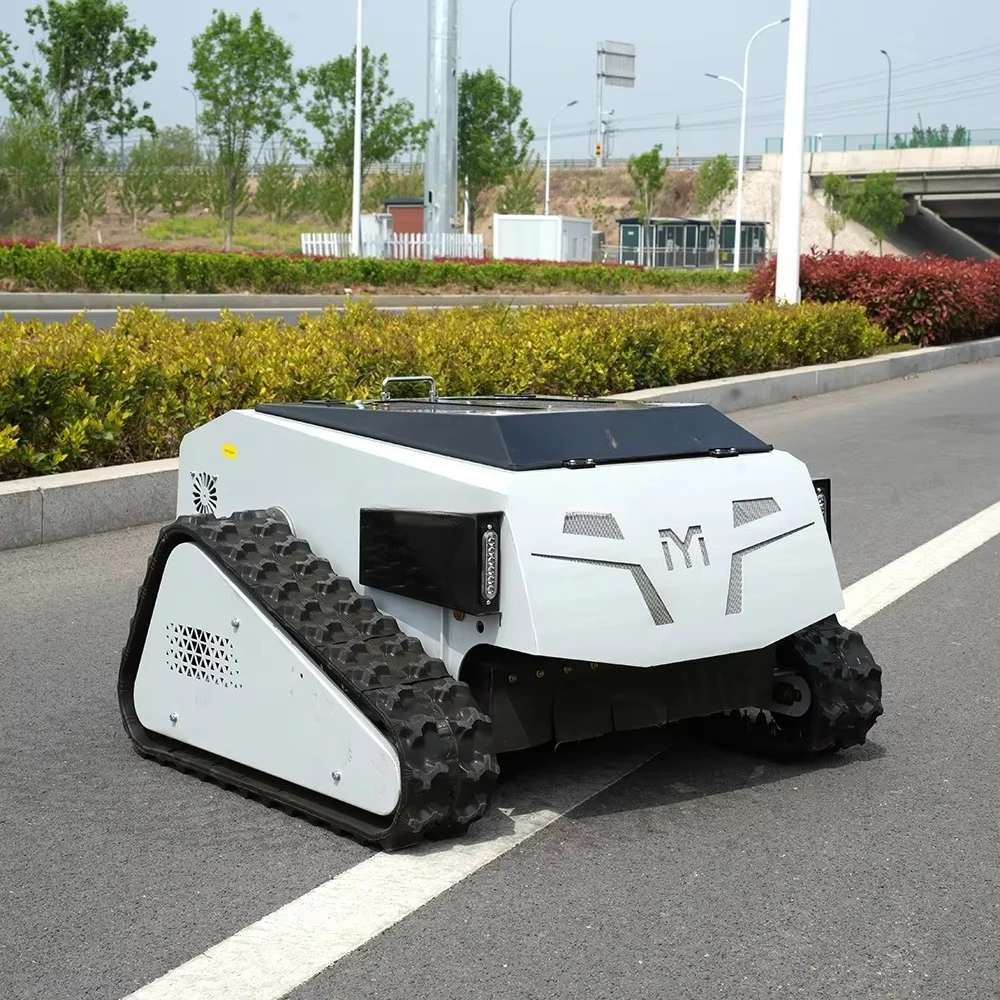High Quality CE Approve Grass Cutting Machine Crawler Brush Cutter for Agriculture Remote Control Lawn Mower - view 6