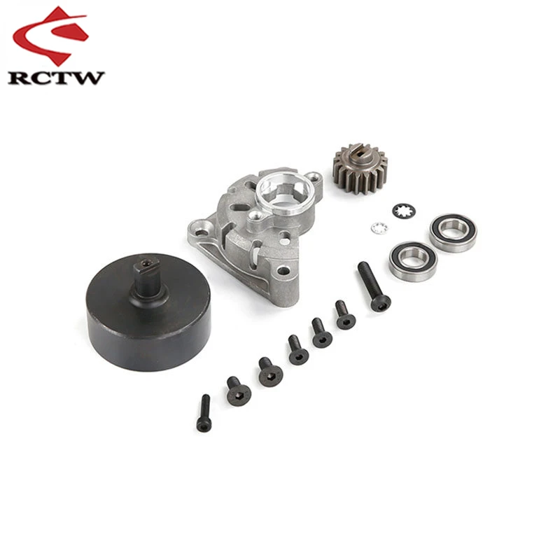 Metal Clutch Cup+clutch Frame+17T Gear for 1/5 ROVAN Kingmotor Hpi Hsp Baja 5B 5T 5SC KM ROFUN Engines Parts