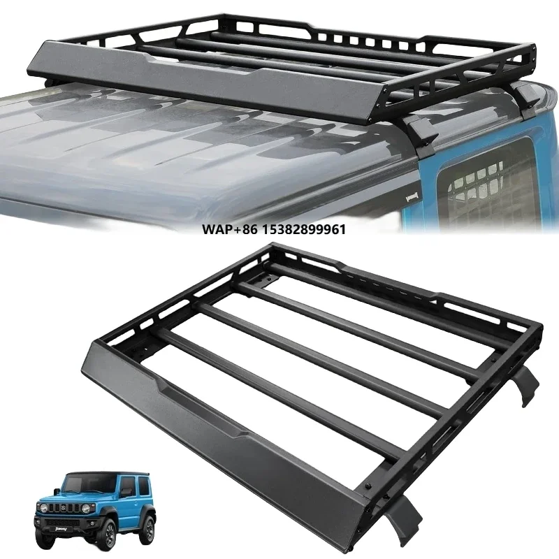 TELLIKA Bagageiro de Teto de Alumínio Tipo Meio-Teto para Suzuki Jimny JB74 JB74W JB64 JB64W Acessórios