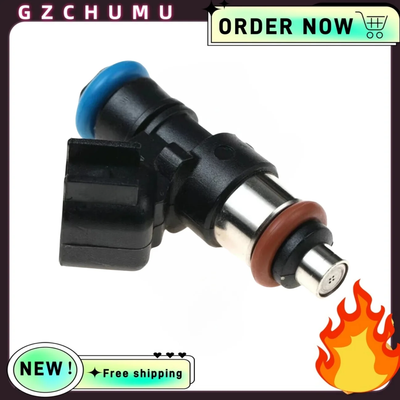 

GZCHUMU 1/6 шт. 0280158091 Топливная форсунка с 4 отверстиями, подходит для Ford Edge Flex Fusion Taurus X Lincoln MKZ MKX MKS MKT Mazda 6 CX-9