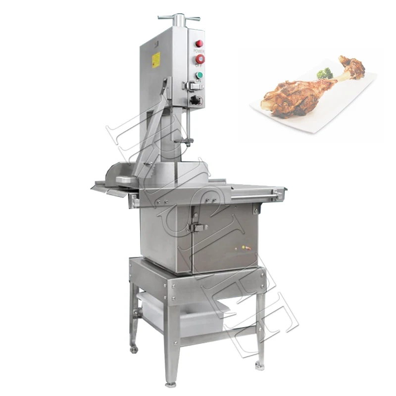 Mesin pemotong gergaji tulang listrik vertikal komersial, pemotong tulang prosesor tulang kecil rumah tangga mesin pemotong gergaji tulang listrik