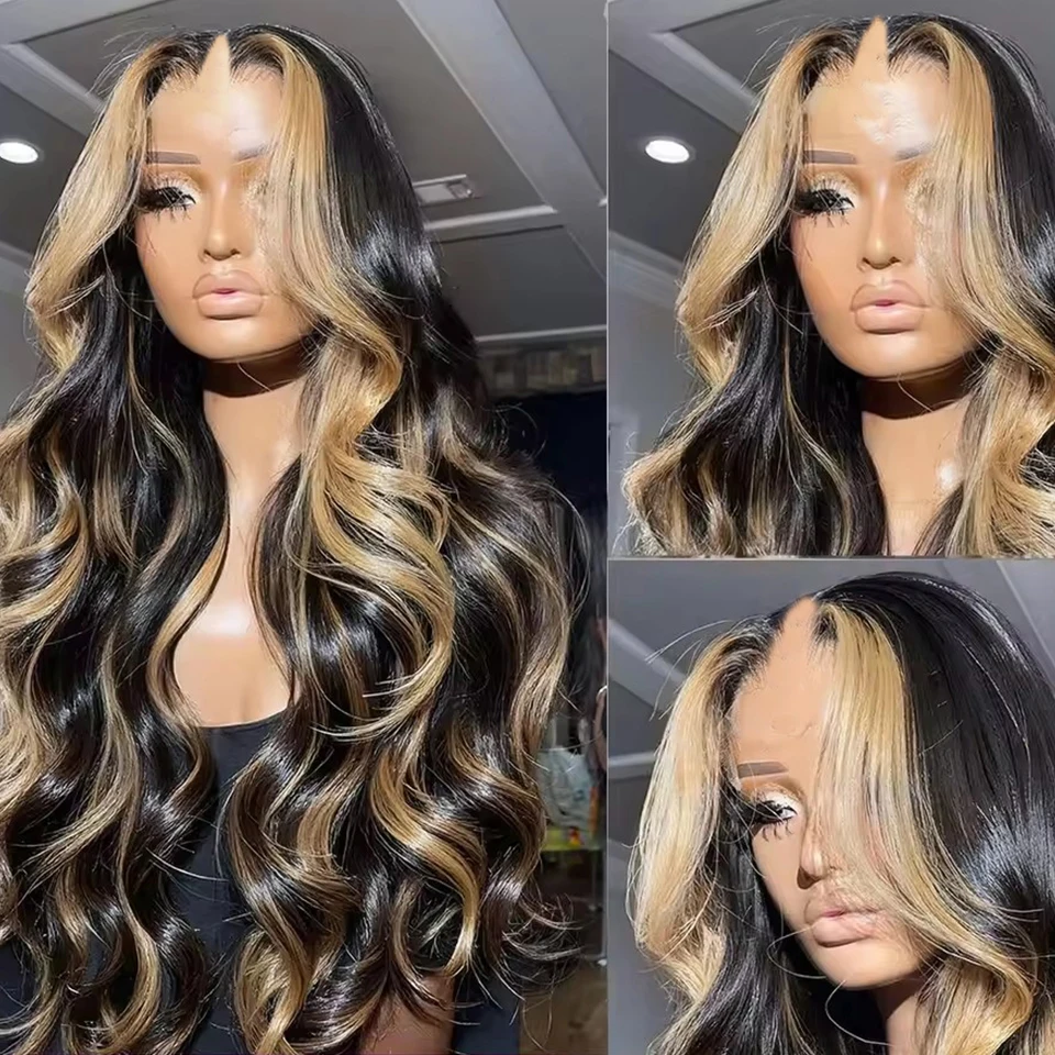 تسليط الضوء على الرماد شقراء U جزء شعر مستعار باروكة من شعر طبيعي الجسم موجة غلويليس كول براون الخامس جزء شعر مستعار كامل شعر بشري هندي 200% منتف مسبقًا #3