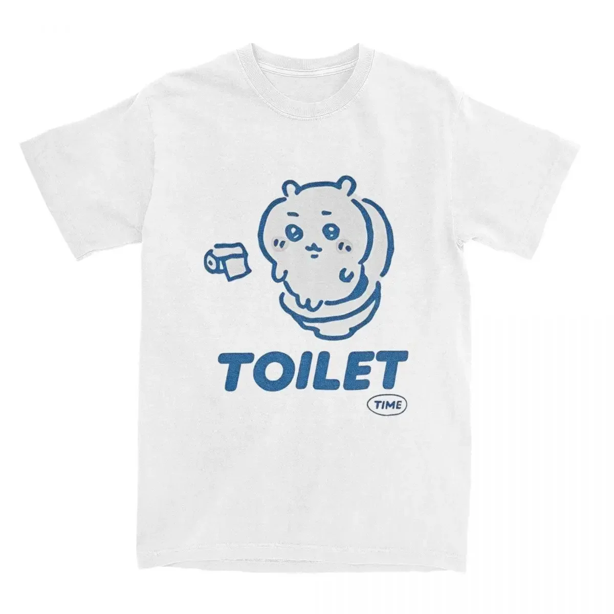 

Fashionable and Cute Chiikawa Toilet Time T Shirt for Men Short Sleeve T-Shirts Summer Comfortable Popular Tee Shirt Women Tops