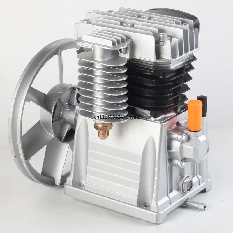 For 2055/2065/2070 Industrial Piston Air Compressor Head Italy‑Style Aluminum Dual‑Cylinder Air Pump Replacement Part
