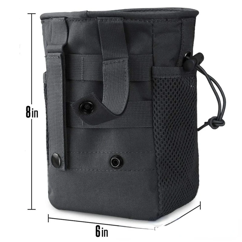 Tactical Molle coulisse Magazine Dump Pouch cintura militare regolabile Fanny Hip Holster Bag Outdoor Ammo Storage Pack