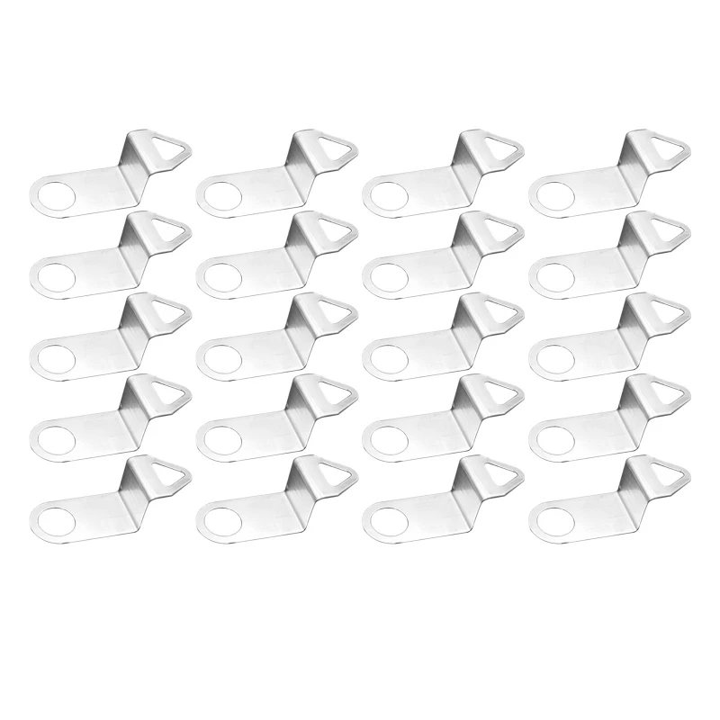 Y1UB Wall Clock Metal Hooks 20pcs/set Watch Mechanism Movement Interior Parts