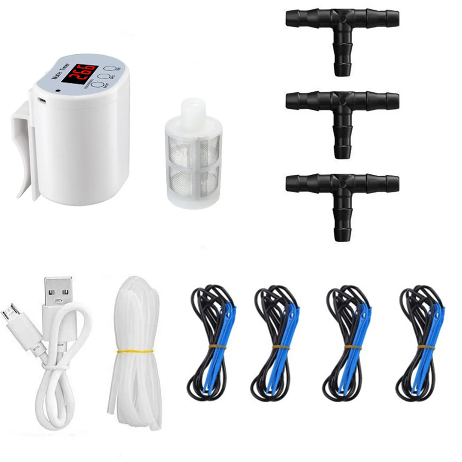 

Automatic Plant Watering System for 16 Indoor Potted Plants USB Charged Native Irrigation Tool Packs with 2000mAh Battery