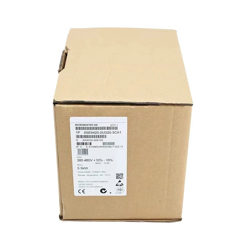 

Brand New Original 6SE6 420-2UD25-5CA1 6SE6420-2UD25-5CA1 Frequency Converter Programmable Controller