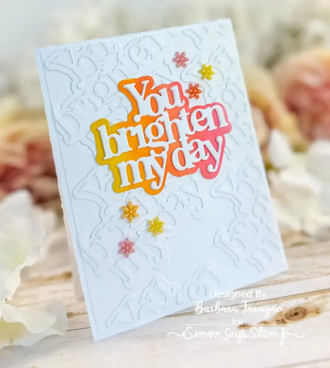 You Brighten My Day Metal Cutting Dies for Paper Card Making DIY Craft Scrapbooking Paper Card Decor