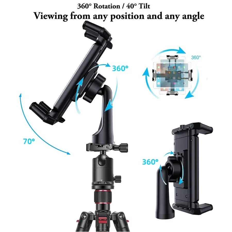 Tripod Monopod Universa Holder Mount,Stand Compatible with 7" - 15"… — view 6