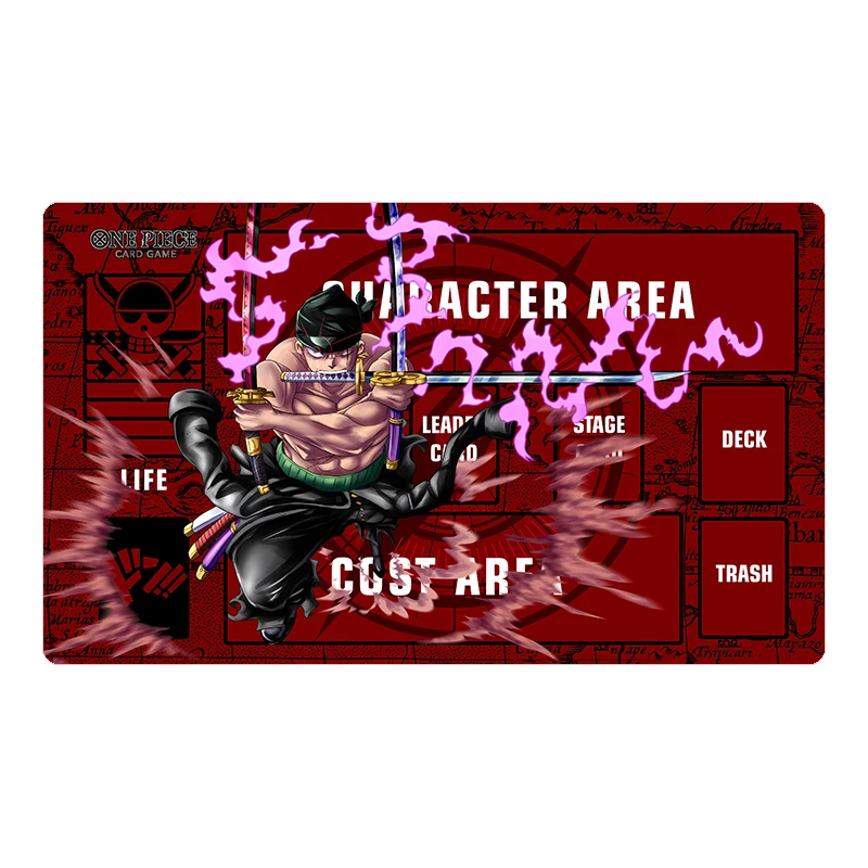 OPCG-alfombra de cartas de juego de batalla de una pieza, tapete de mesa de Anime, 60x35x0,2 cm, regalo de bricolaje, Nika, Luffy, Ace, Zoro,