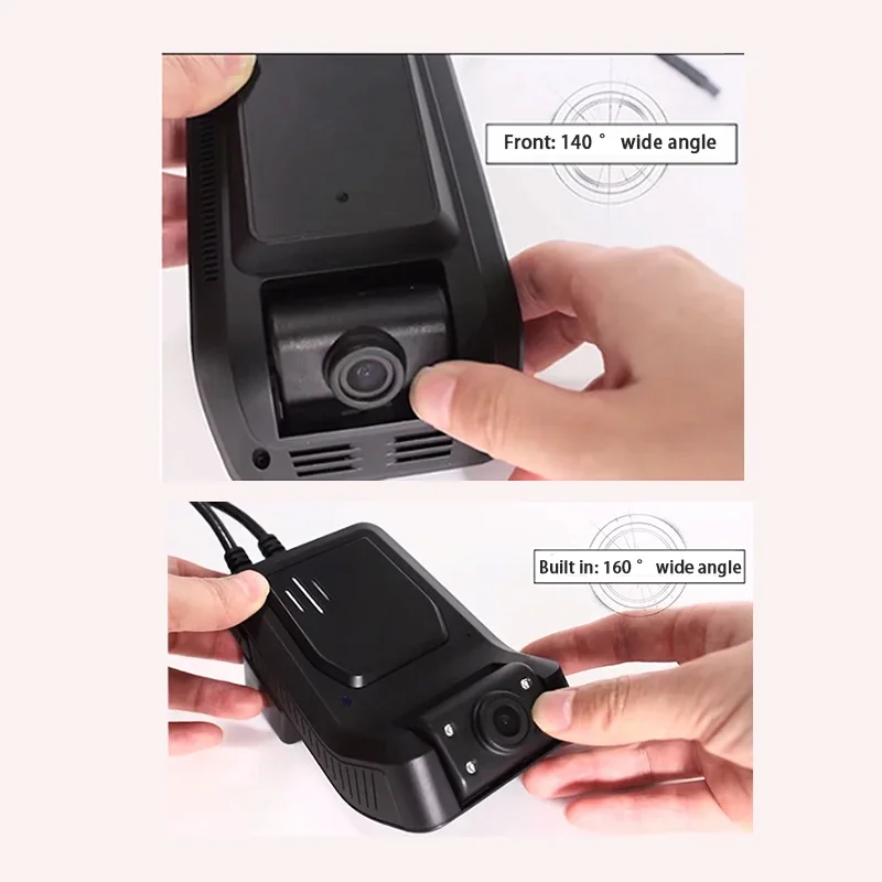 Firecore H-880 Mini telecamera in tempo reale Sans Fil 5g Mini telecamera Wifi 4g Wifi Antenna App Ahd Doppia lente Telecamera per veicoli Dash Cam
