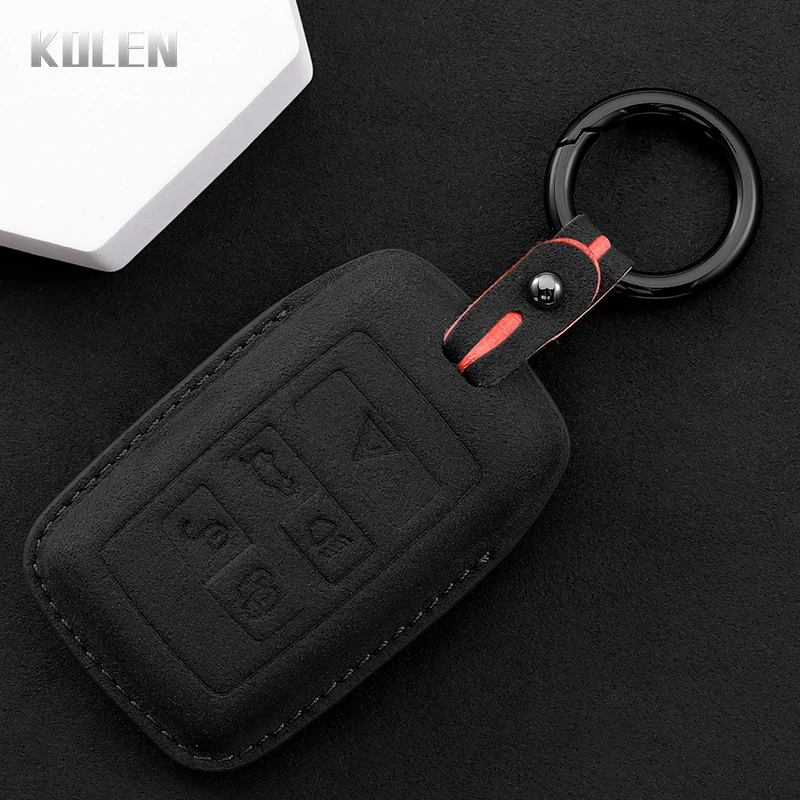 Leder Auto Fernbedienung Schlüssel Fall Abdeckung Shell Für Land Rover Range Rover Evoque Discovery Sport Velar Jaguar XE E-PACE XF Zubehör