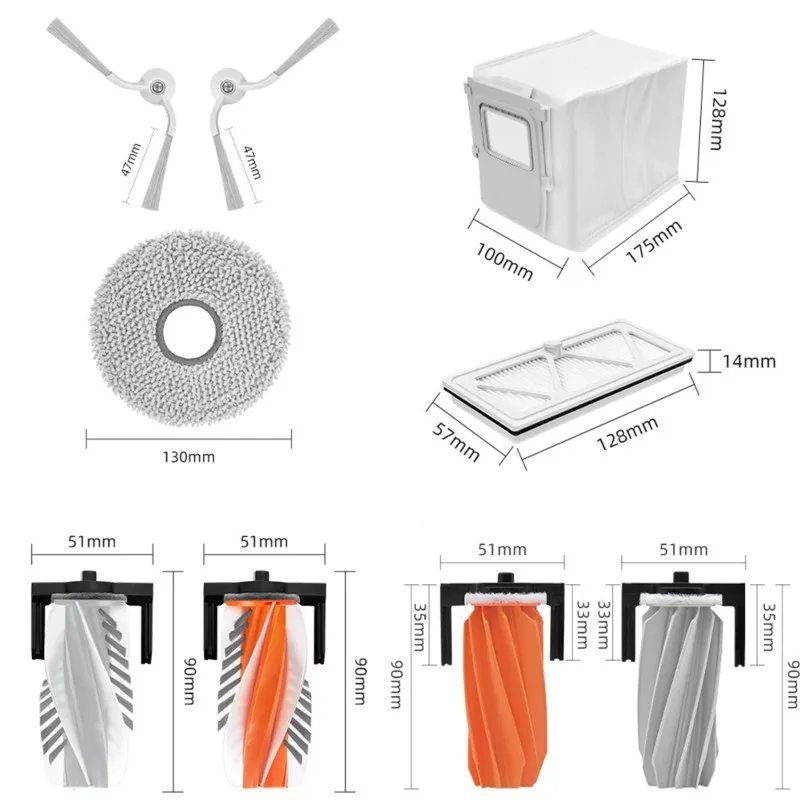 uncl-pour-accessoires-de-robot-aspirateur-dji-20-romo-a2-p2--brosse-a-rouleaux-en-caoutchouc-brosse-laterale-filtre-chiffon-de-nettoyage-et-sac-a-poussiere