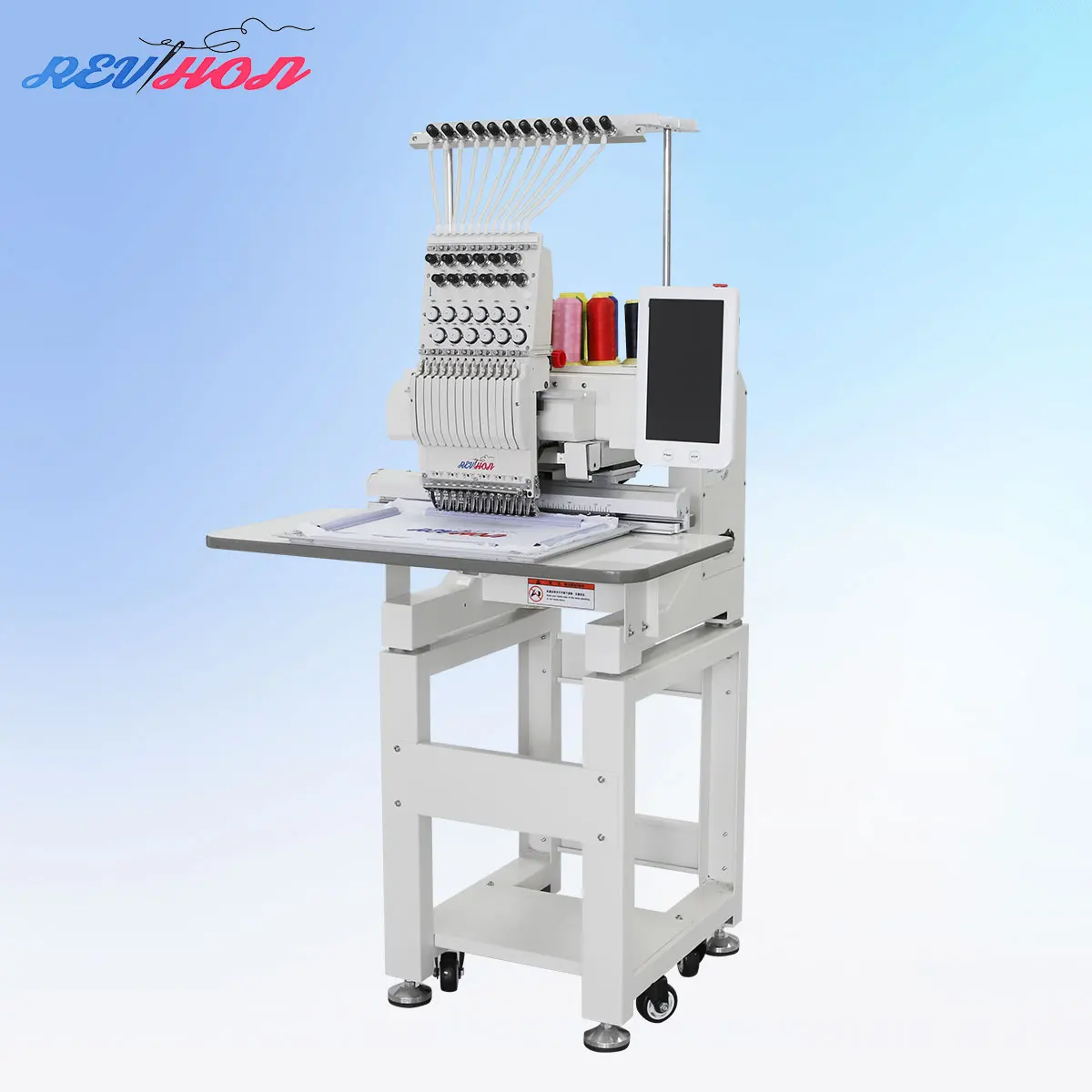 REVHON High Quality Embroidery Machine 350*230mm Working Area 12 Needles Computerized