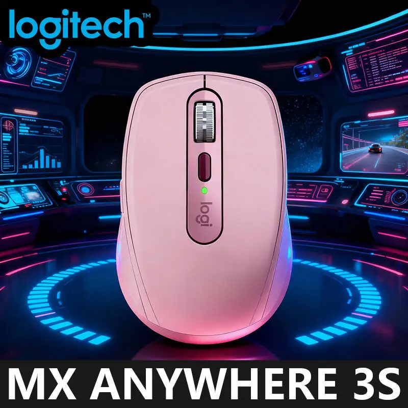 Logitech Master Series MX Anywhere 3S Bluetooth sem fio silencioso mouse som suave escritório tablet feminino