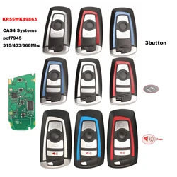 jingyuqin CAS4 868/315/433mhz Car Remote Smart Key For BMW 1 3 5 7 Series CAS4 System Auto Vehichle Alarm Keyless KR55WK49863