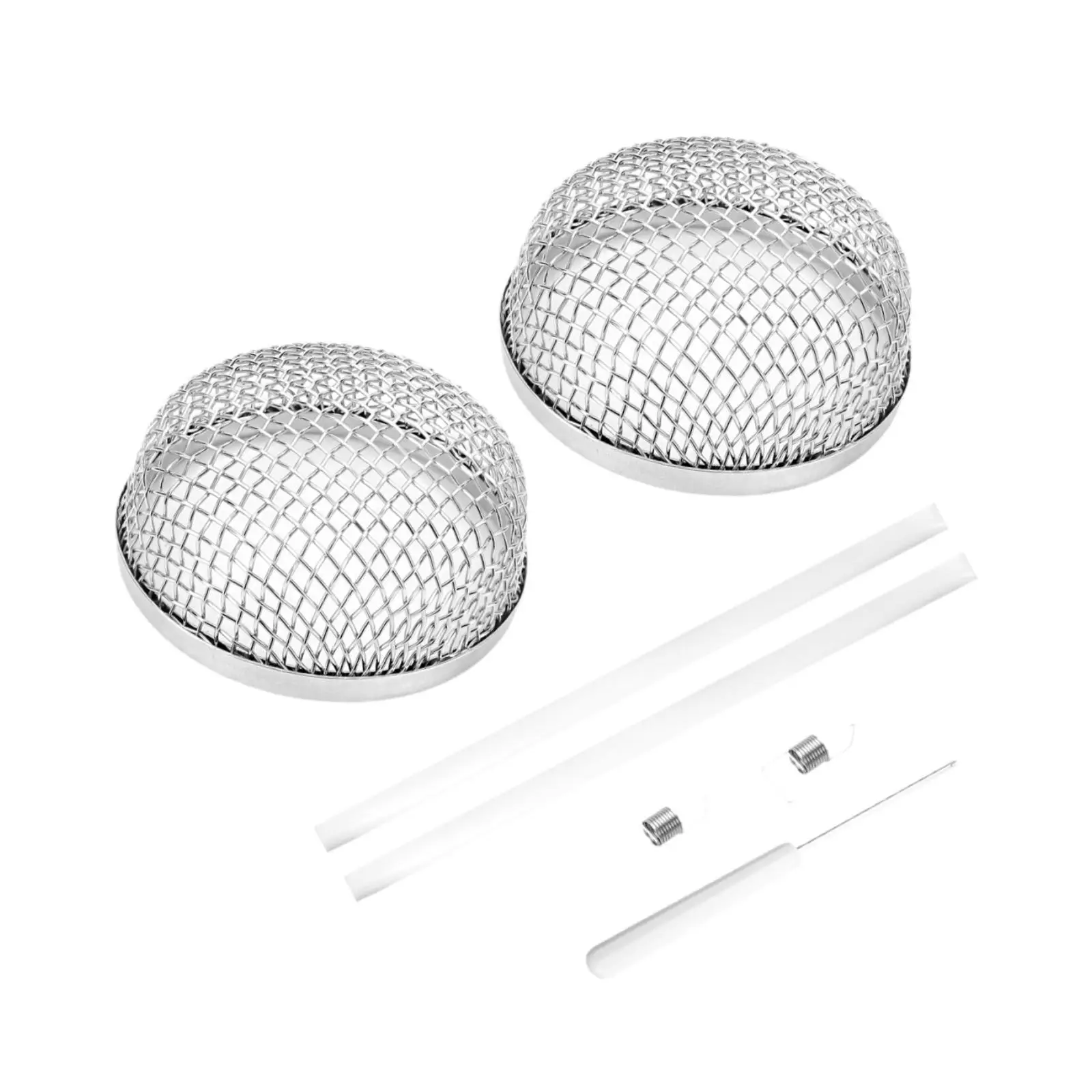 

RV Furnace Vent Cover Mesh Stainless Steel Bug Screen with Installation Tool for Diesel Heater and Vehicle Air Vent