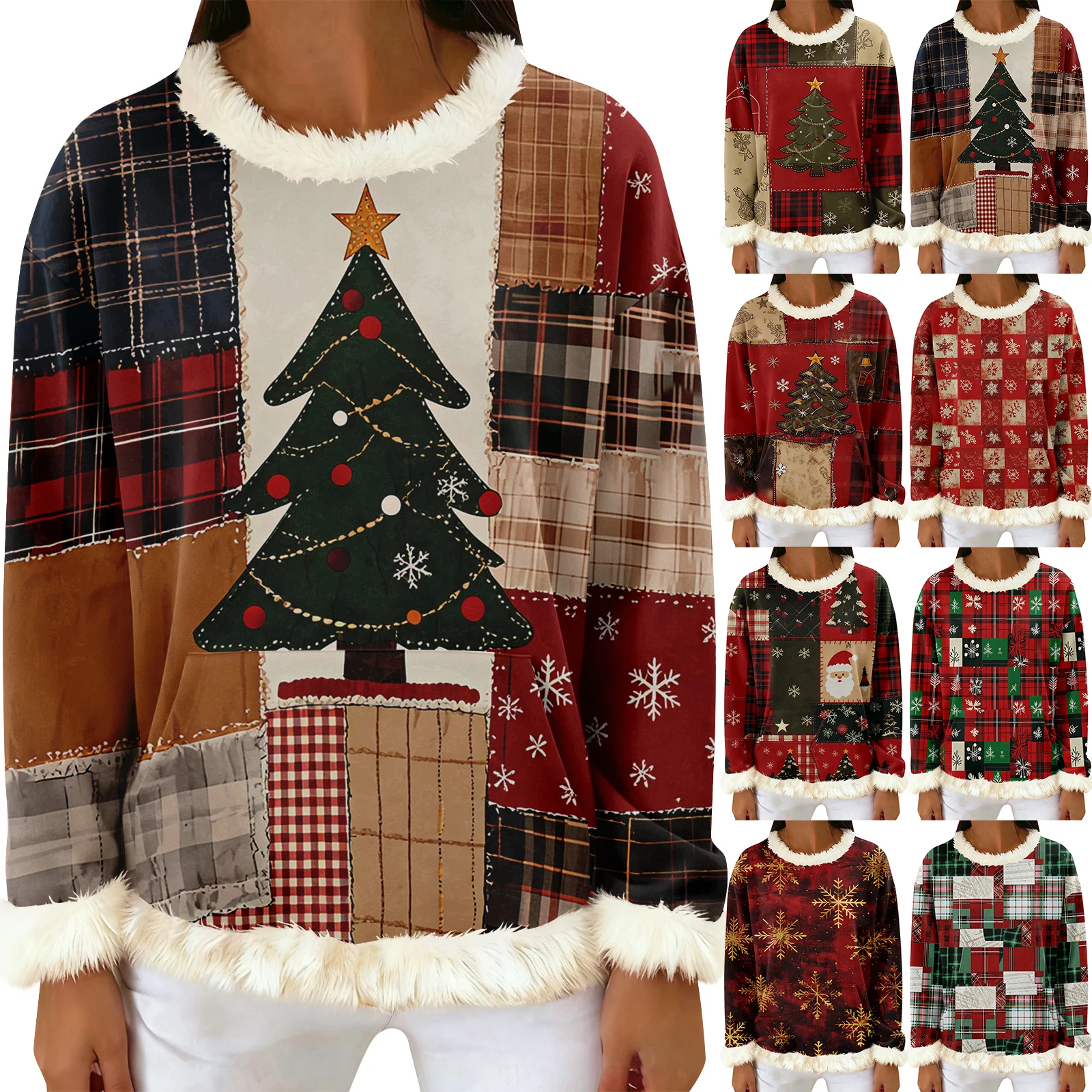 المرأة عارضة أزياء طباعة طويلة الأكمام مقنعين البلوز أعلى امرأة الملابس الشتوية ملابس امرأة قمم للمرأة