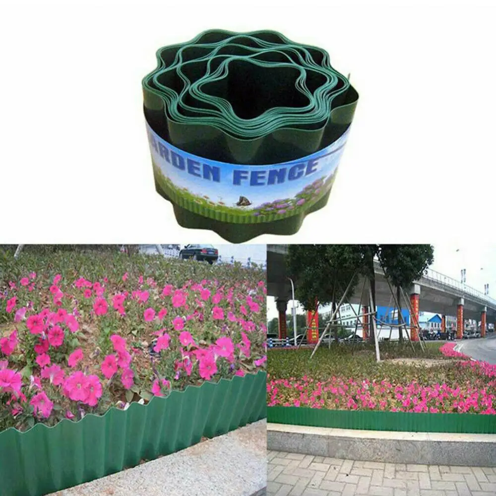 Plastic Fence 10/15/20cm Garden Grass Path Lawn Wall Edge Gravel Border Tool Lawn Fence Лесное Ограждение