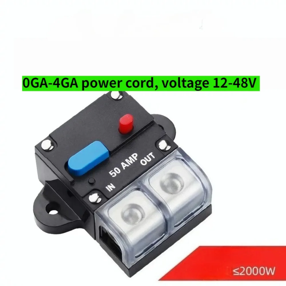 Auto Circuit Breaker Self-recovery Recoverable Circuit Breaker Car Audio Fuse Holder Power Supply Insurance Automatic Switch