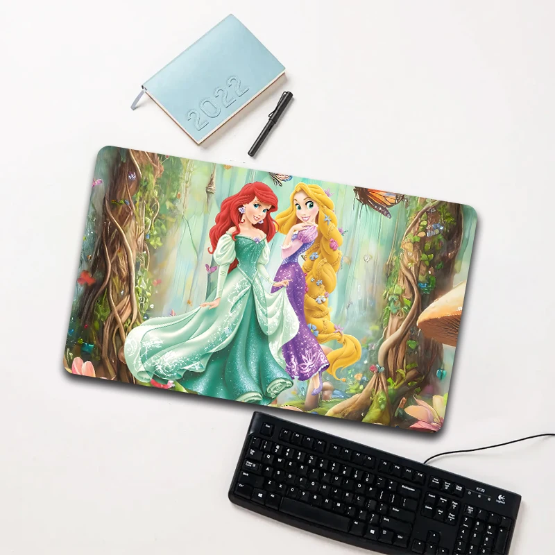 

Disney Ariel & Rapunzel Mouse Pad Large Non-slip Waterproof Desk Mat for Laptop Office