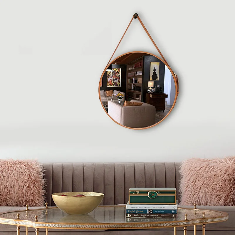 Decoration Home Modern Ornaments Living Room Mirror Light Large Full Body Mirrors Espelho Portable Makeup Wall Irregular image 6