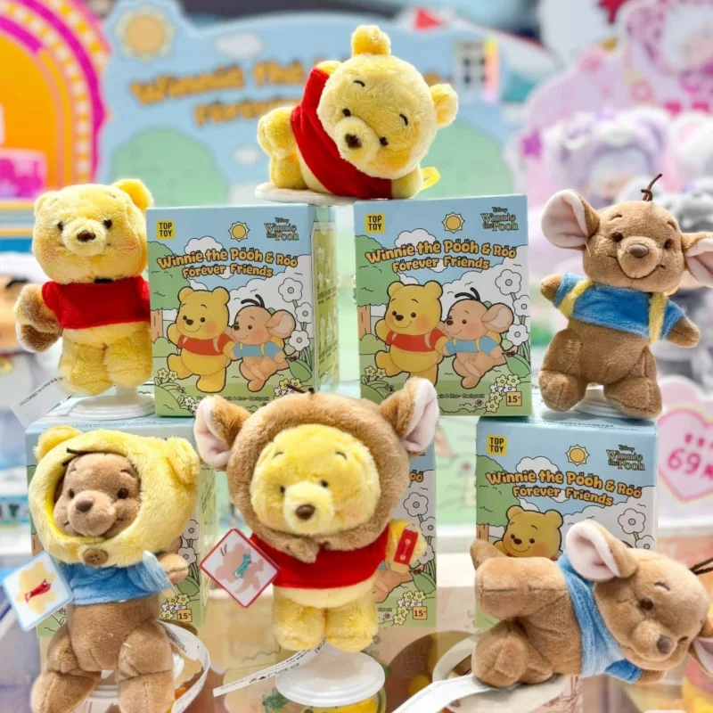 

Original Top Toy Winnie The Pooh & Roo Forever Friends Series Blind Box Kawaii Plush Pendant Mystery Box Anime Figure Kid Gifts