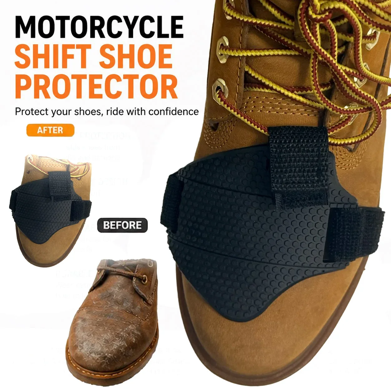 Motorcycle Shift Shoe Protector Anti-wear Shoe Guard Boots Protection Pad Elastic Strap Motorbike Gear Shifter Cover Accessories