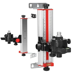 Stable Mounting Aluminum Alloy Construction Adjustable Laser Level Bracket Laser Level with 1/4inch to 5/8inch Screw Adapter