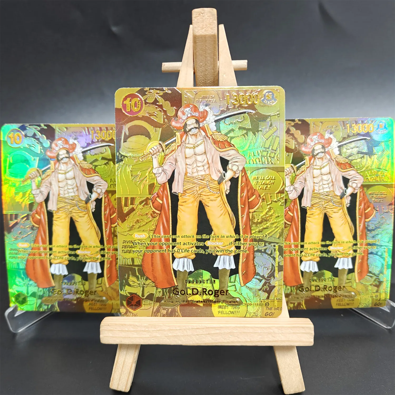 

DIY ONE PIECE CARD English GOLD Roger OP09-118 SEC Gold Manga Alt ART Коллекция Opcg Anime Cards