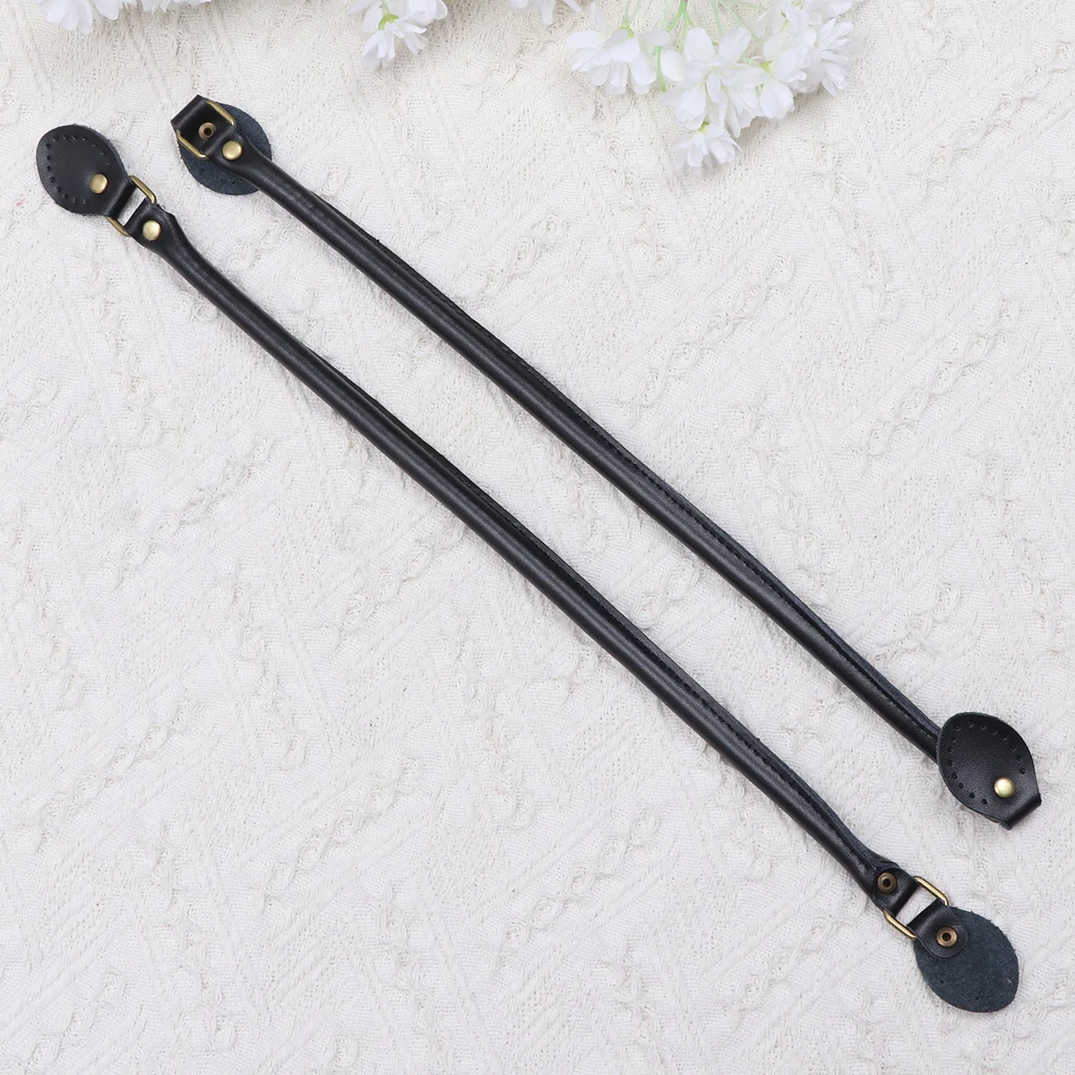 

1 Pair 60Cm Black Bag Handle Thickened Replacement Strap For Tote Handbag Diy Sewing Upgrade Bag Strap Crossbody Pouch