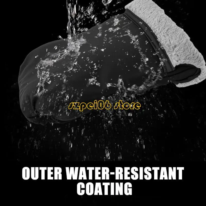 

45BF Strollers Handle Covers Windproof Polyester Easy Button Attachment Fleece Lining