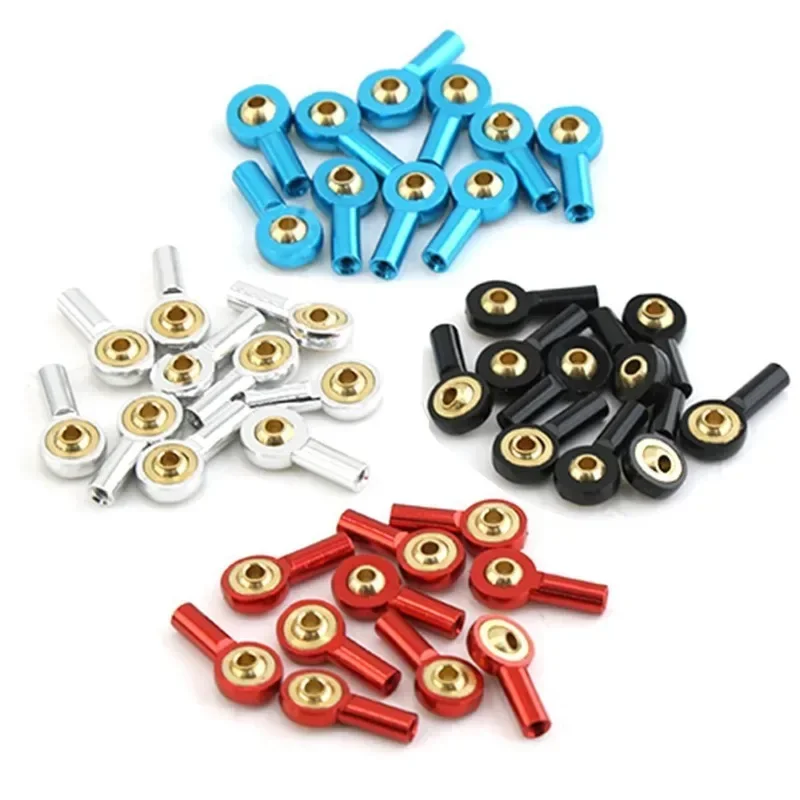 

10Pcs Metal M2 Link Tie Rod End Ball Joint Buckle Steering Pushrod Tie Rod End For RC Car Boat Upgrade Parts 4 colors