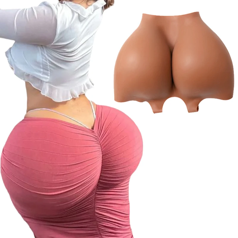 Customizable Women's Plus Size Silicone Shorts Butt Lift and Hip Enhancer Pants for Crossdresser Fake Buttock