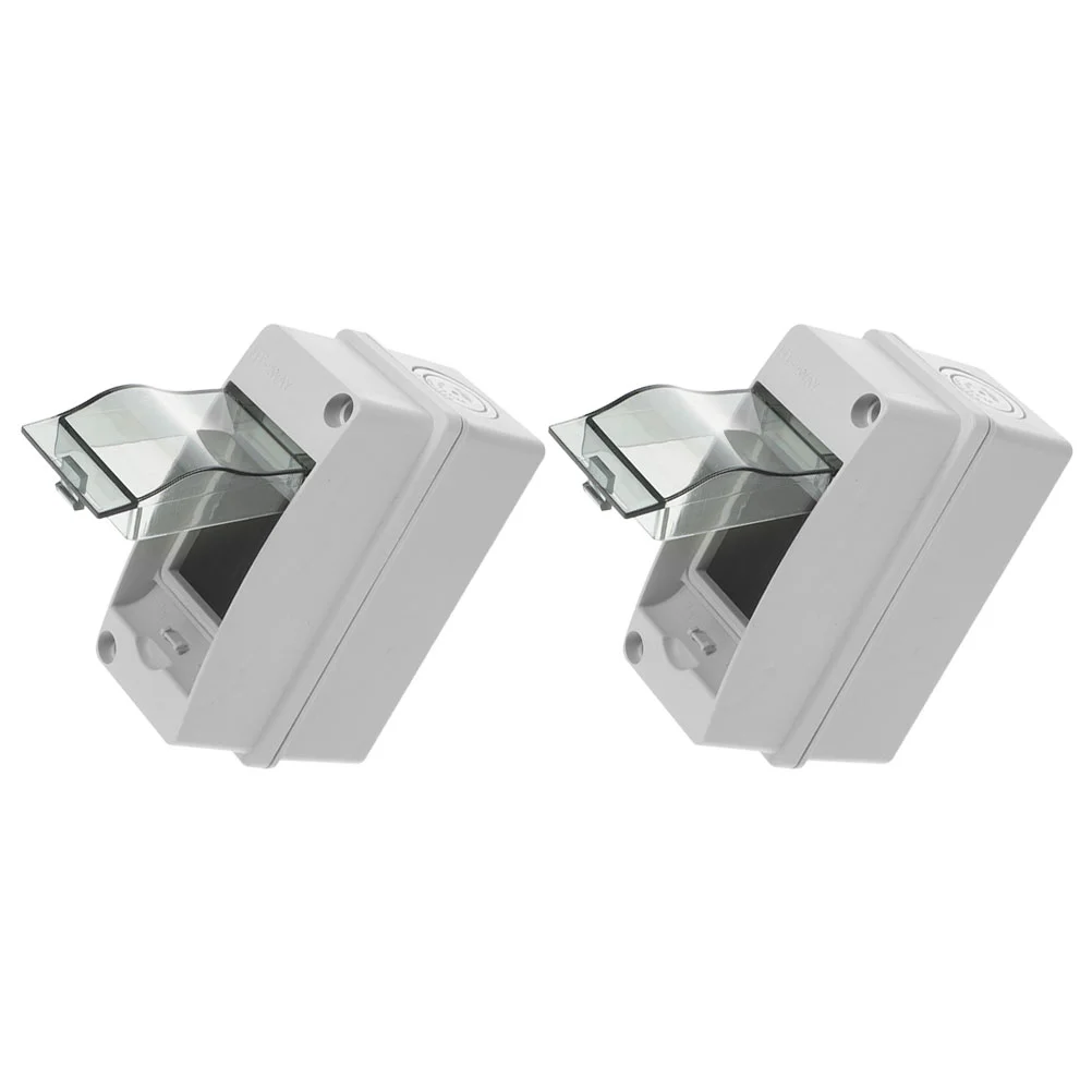 Caixa de junção elétrica plástica do ABS, caixa de junção, dispositivo da distribuição, unidade do consumidor, prova do tempo, 2 PCes