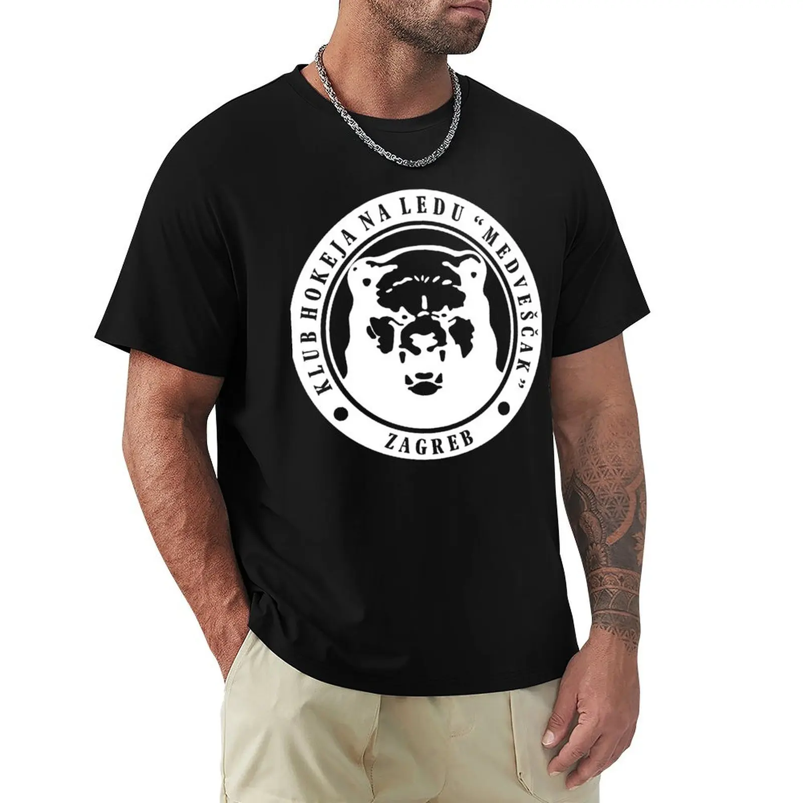 

KHL Medveak Zagreb Classic T-Shirt boys whites man t shirt t shirt men