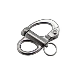 1PCS Spring Snap Shackle Stainless Steel 316 Quick Release 35mm 52mm 69mm 96mm Safety Remote Release Mooring Snap Shackles