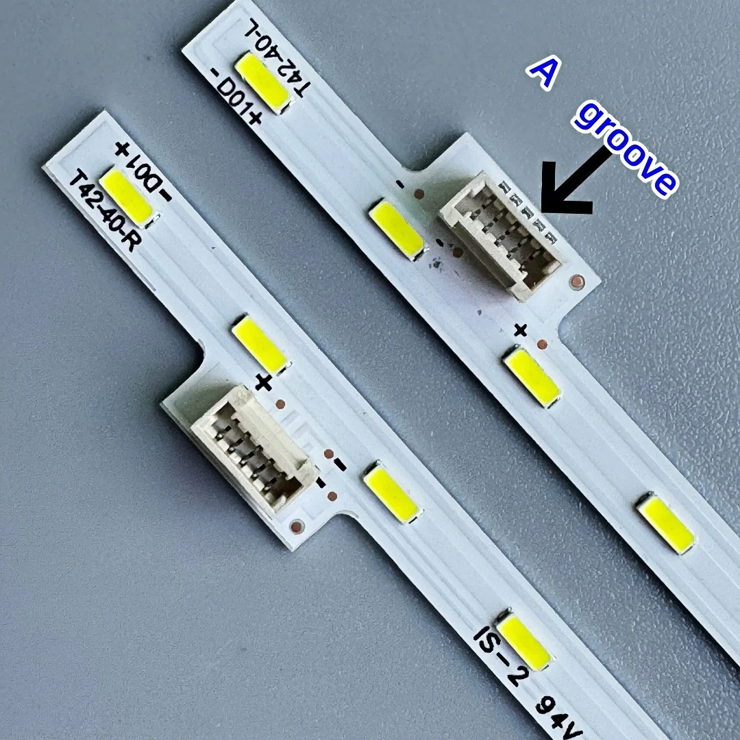 شريط إضاءة خلفي LED (2) للتلفزيون 42LV3551 42LV3550 42LV5500 42P21FBD 42T11-06a 74.42T13.001-0-CS1 42LV470S V.5 74.42TB3.001-1-SHI