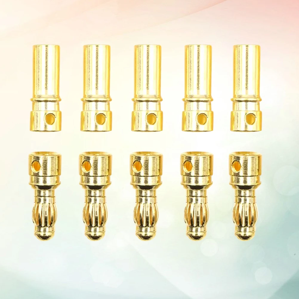 

Female Banana Connectors Gold Plated Drone Cable Plug RC ESC Motor Large Current Low Resistance